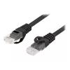 Lanberg PCU6-10CU-0025-BK Cat.6 U/UTP LSZH tinklo kabelis su jungtimis, 0,25 m, juodas