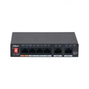 Dahua Technology PFS3006-4GT-60-V2 Gigabit Ethernet (10/100/1000) PoE komutatorius juodas