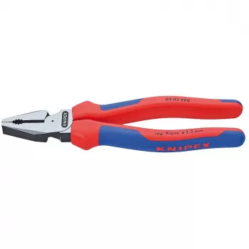 KNIPEX 02 02 200 - Apžiūros replės - Plienas - Plastikas - Mėlyna/raudona - 20 cm - 342 g
