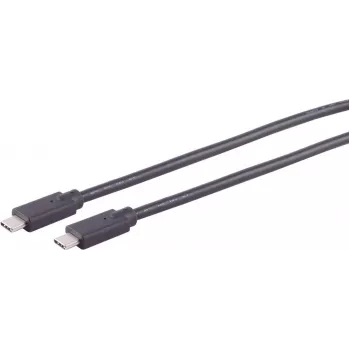USB C laidas S/CONN 13-28035 USB 2.0 2 m juodas