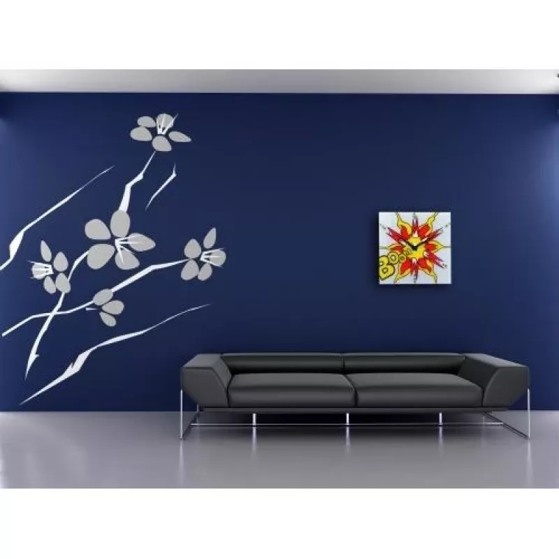 NeXtime klok 8173 Boom, 43x43 cm, sieninis, raudona/geltona/balta