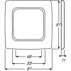 Busch-Jaeger 2511-214K dengiamasis rėmelis, 1 vietos, Reflex SI, baltas