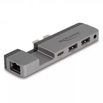 DeLOCK 87757 Thunderbolt 4 stotelė su 5K, 100W PD, 10Gbps LAN ir garsu