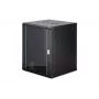 Sieninis 19 inch tinklo spintas DN-37115, 16U, 600x600x785 mm, juodas