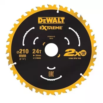 Pjūklo diskas medžiui DeWALT DT20432-QZ 21 cm volframo karbido antgaliais