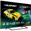 Televizorius BLAUPUNKT 65MBG7000S 65 colių Mini LED Smart TV Google TV Juodas, Energijos klasė G