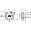 Sieninis automatinis ritės laikiklis HAZET 9040N-13