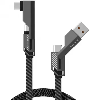USB laidas 4smarts 541457 1,5 m USB A – USB C grafitas