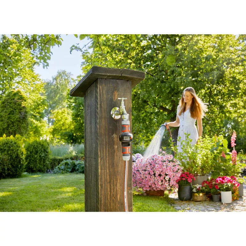 Gardena AquaCount 18350-20 vandens skaitiklis, juodos/pilkos/oranžinės spalvos