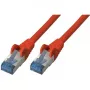 Tinklo kabelis ShiverPeaks S/CONN Cat6a 0,5m raudonas