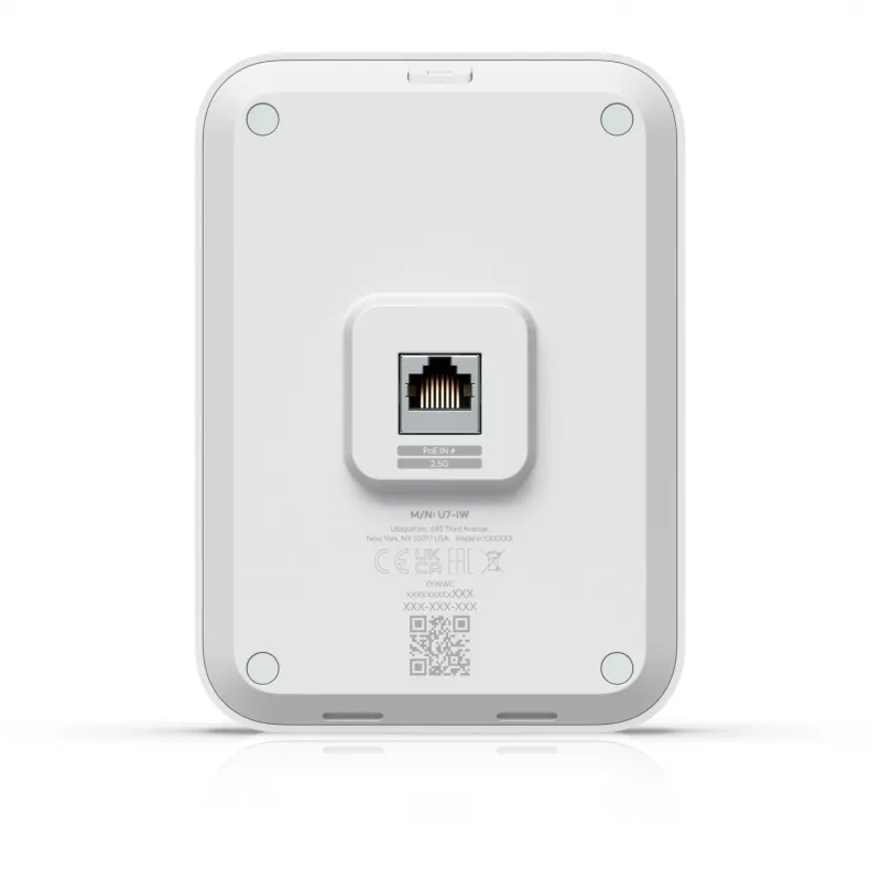Ubiquiti U7 In-Wall belaidis prieigos taškas WiFi 7 4300 Mbit/s baltas PoE