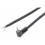 Voltcraft XL-AC35DG – 3,5 mm mono kištukas stačiu kampu, juodas