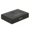 DeLock HDMI 2–1 jungiklis dvikryptis 4K 60 Hz – vaizdo/garso perjungiklis – 2 x HDMI – stalinis