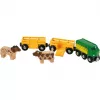 Traukinys Ravensburger BRIO Farm Train 33404 – kaimo tematikos, įvairiaspalvis, tinka nuo 0,3 iki 99 metų