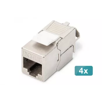 DIGITUS CAT 6A ekranuotas Keystone modulis be įrankių 4 vnt. DN-93615-4