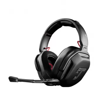 Teufel CAGE PRO belaidės ausinės su galvos juosta, žaidimams, USB Type-C, Bluetooth, juodos
