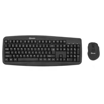 Belaidis klaviatūros ir pelės rinkinys Tellur Basic Black – 2,4 GHz, USB imtuvas, kompaktiškas išdėstymas