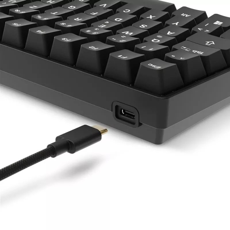 Mechaninė žaidimų klaviatūra Sharkoon Skiller SGK50S3 PBT juoda geltona RGB