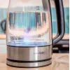 Cecotec Kettle ThermoSense 340 Clear | Elektrinis | 2200 W | 1.7 L | Stiklinis | 360° sukamas pagrindas | Skaidrus