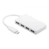 Wentronic Goobay USB-C™ 4x Multiport Adapteris, Baltas - 4x USB 3.0 A lizdų jungtis prie USB-C™ kištuko (66274)