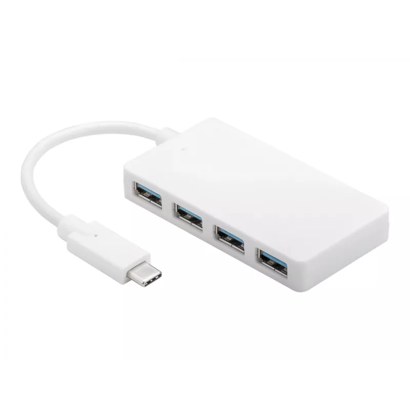 Wentronic Goobay USB-C™ 4x Multiport Adapteris, Baltas - 4x USB 3.0 A lizdų jungtis prie USB-C™ kištuko (66274)