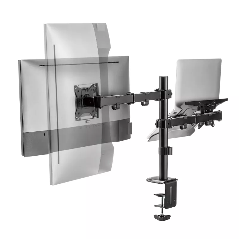 Sieninis monitoriaus laikiklis SBOX LCD-LM01-2 13–27 colių, max 12 kg, VESA 100x100