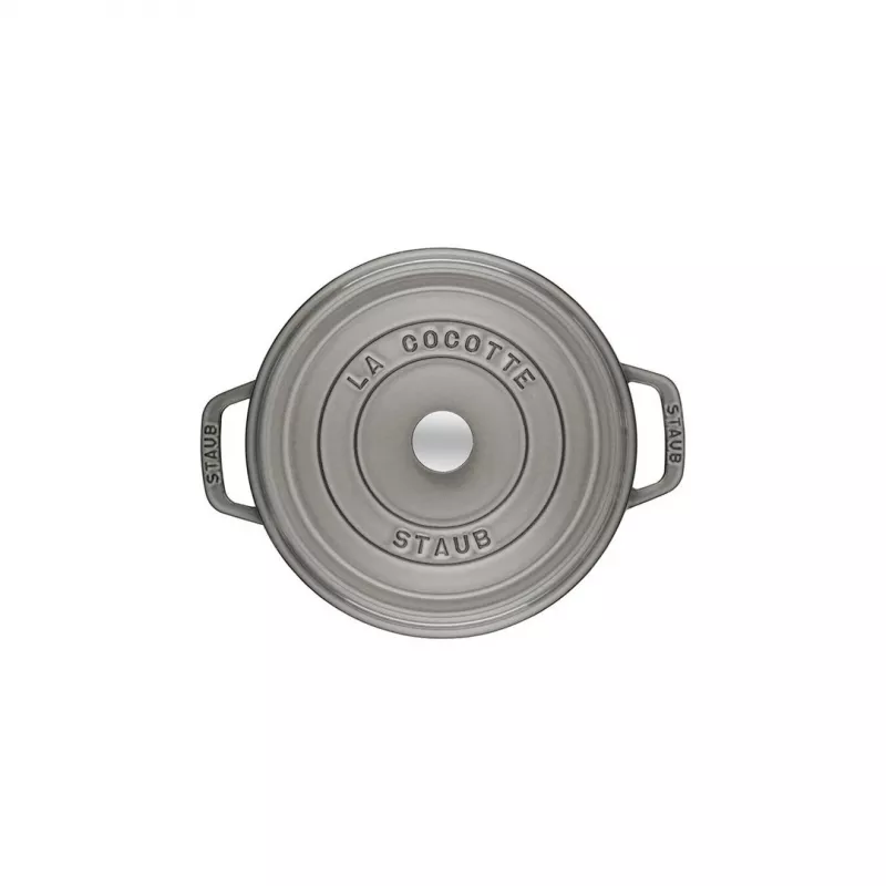 Staub 40509-312-0 puodas 5,25 L Apvalus Graphite, Pilka