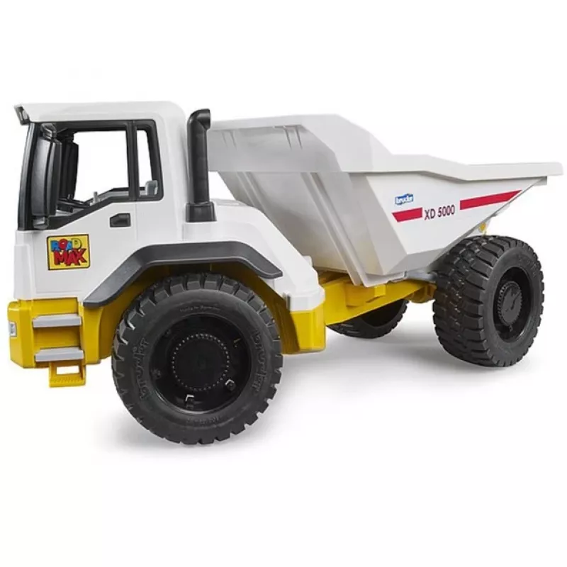 Žaislinis savivartis BRUDER ROADMAX modelis 03470 – vaikiška statybinė mašina, tvirtas plastikas, judantis kėbulas