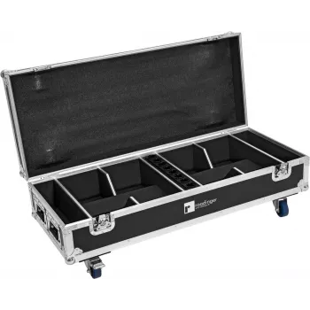 Dėklas Flightcase Roadinger 31005145 8x AKKU IP UP-4 QuickDMX su įkrovimo funkcija