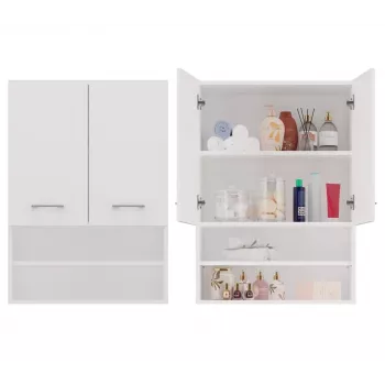 Topeshop POLA MINI DK balta spintelė vonios kambariui Balta