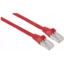 Intellinet tinklo jungiamasis kabelis, Cat5e, 5 m, raudonas, CCA, SF/UTP, PVC, RJ45, paauksuoti kontaktai, su apsauga nuo užkliuvimo, su gaubteliais, viso gyvenimo garantija