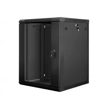 Lanberg sieninis montavimo stovo korpusas 19'' 15U 600x600mm juodas (stiklinės durys)
