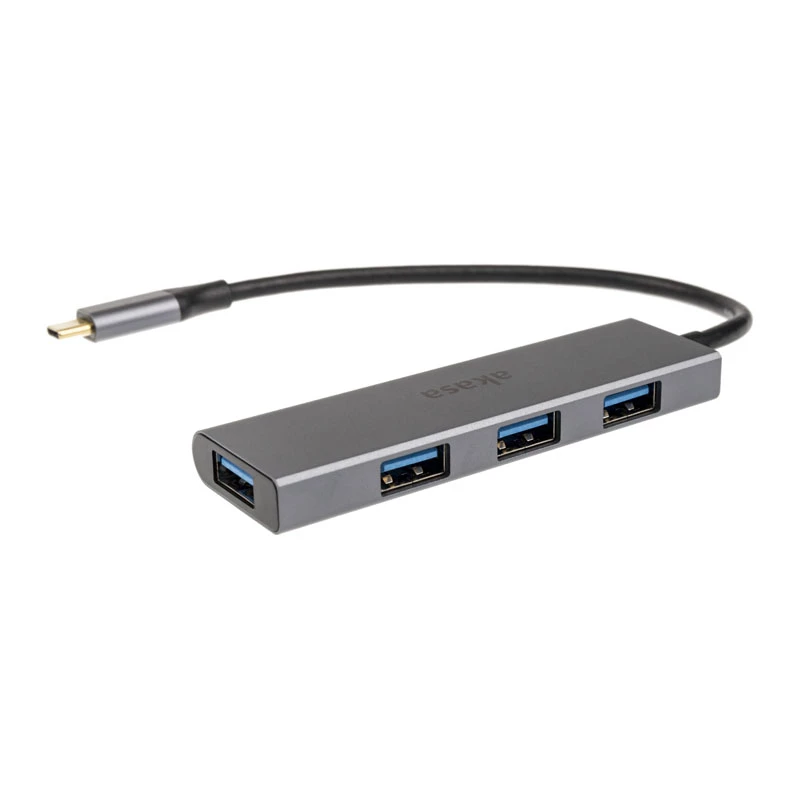 USB HUB Akasa USB Type-C 4 prievadų