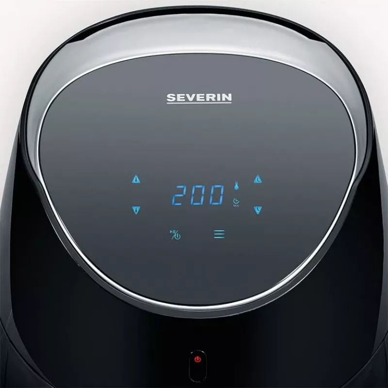 SEVERIN FR 2445 XXL Oro gruzdintuvė (juoda/sidabrinė, 2000 W, krepšys 5 L)