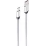 USB laidas ShiverPeaks BS14-11001, 1 m, USB-A / Micro-USB B, paauksuoti kontaktai