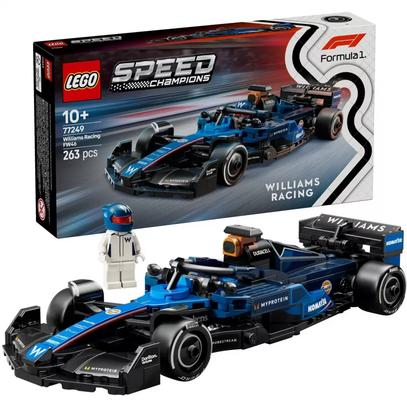 LEGO SPEED CHAMPIONS 77249 Williams Racing FW46 F1 lenktyninis automobilis