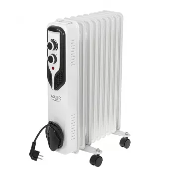 Adler AD 7816 Alyvinis radiatorius 2000 W 3 galios lygiai balta