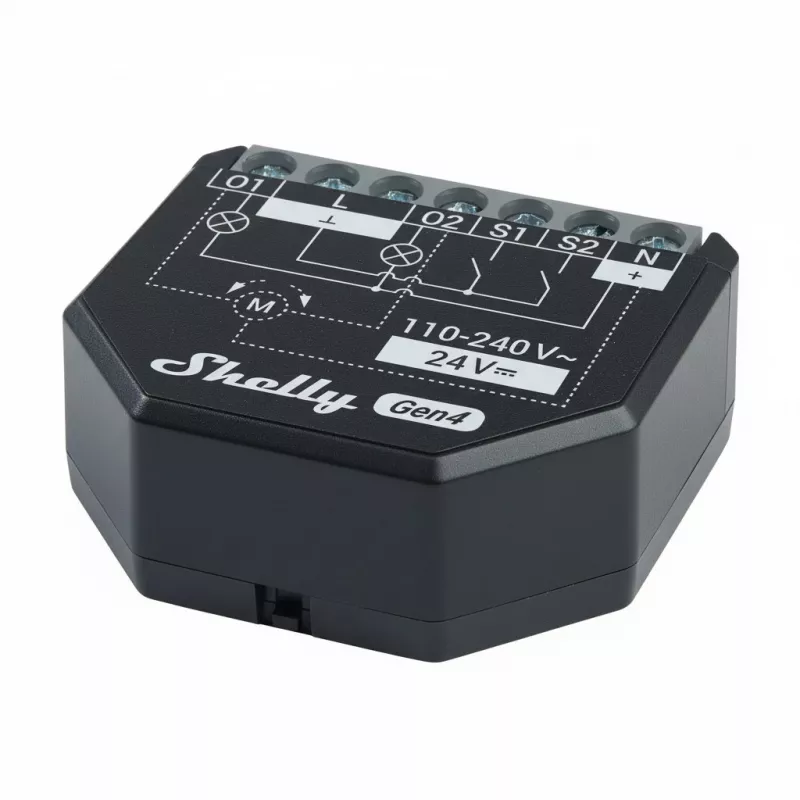 2 vnt. komplektas Shelly 2PM Gen4 Zigbee/Matter valdikliai