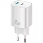 Įkroviklis USAMS CC290 T66 45W GaN USB-A + USB-C