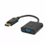 Adapteris vaizdo kabeliui Savio CL-90 DisplayPort į VGA 0,2 m juodas
