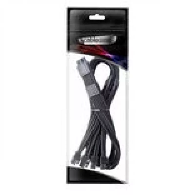 CableMod C-Series Pro ModMesh 16 kontaktų į 4×8 kontaktų pintas maitinimo laidas, skirtas Corsair Type 4 ir Type 3 maitinimo blokams, 60 cm, juodas