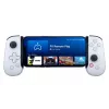 Žaidimų pultas Backbone One iPhone PlayStation Edition baltas – Lightning laidinis valdiklis, palaiko iOS, PC, PlayStation, 3,5 mm garsą