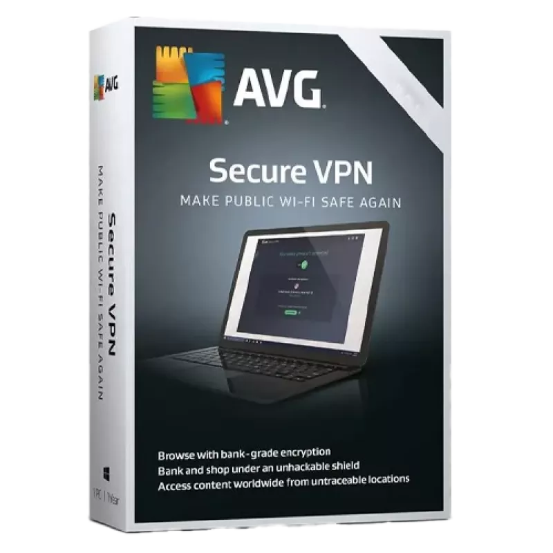 AVG Secure VPN | 10 įrenginių | 1 metai