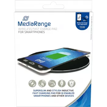 Belaidis įkroviklis MediaRange MRMA118 USB belaidis greitasis įkrovimas juodas