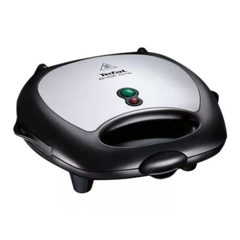 Sumuštinių keptuvė Tefal Break Time SW6148 – 2 sumuštiniams, nuimamos nelimpančios plokštės, laido laikymas, juoda/pilka