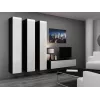 Cama uždara Spintelė VIGO '180' 180/40/30 baltas/juodas blizgus
