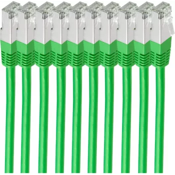 shiverpeaks BS75711-H0.5G-SET10 Tinklo kabelis žalias 0,5 m Cat6 S/FTP (S-STP)