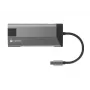 NATEC Fowler Plus USB Type-C juoda pilka MicroSD SD Hub