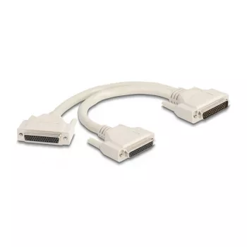 DeLOCK 67172 skirstytuvinis kabelis, smėlio spalvos, 0.3 m, DB-HD 44 kištukas – 2 x DB-HD 44 lizdas