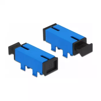 LWL jungtis PCB SC Simplex lizdui į SC Simplex lizdą, vienmodė, mėlyna